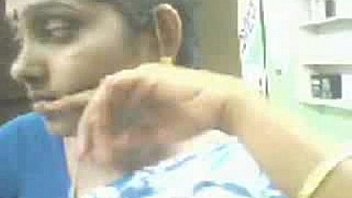 Tamil Aunty Boobs Pressed By Shop Owner