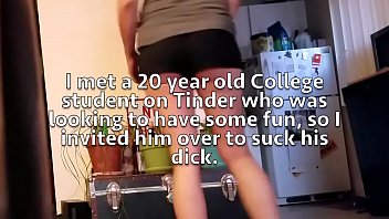 Tinder date blowjob husband gets sloppy seconds