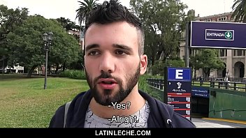 LatinLeche - Muscular Stud Sucks An Uncut Cock For A Fat Wad Of Cash