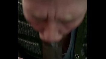 Old head sucking in black dick