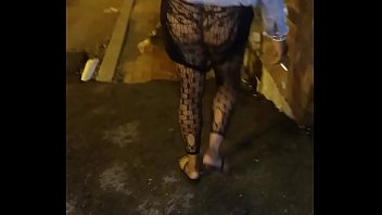 Watching Wife's Naked Ass Walk Through Downtown