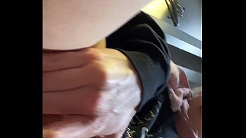 Fingered my tight pussy to orgasm hidden in a mall