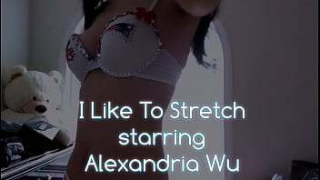 Long lank Chinese teen stretches before your very eyes
