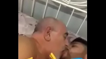 Muslim gay daddy and son having fun