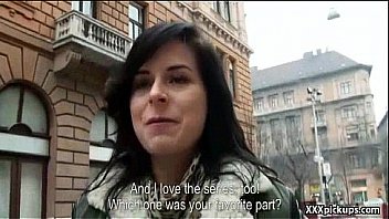 Amateur Czech is picked up in the streets & paid to model & fuck 11