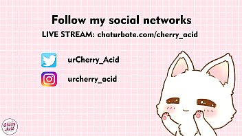 cherry acid make a blowjob and get cum on face camgirl