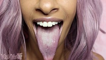 Longue Long Tongue Lips Mouth Fetish Lollipop Sucking