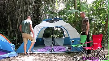 Fucking teens in the tent in the jungle