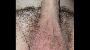 Sounding rod in his soft cock super close up