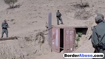 Mexican teen is in for a border patrol hardcore fuck experience