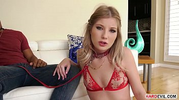 Blonde teen enjoys her 1st IR anal sex