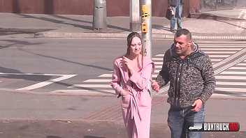 Beautiful Simona Dreweova Ferocious first time fucking in public