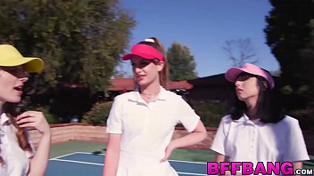 Teens turn a tennis match into reverse gangbang