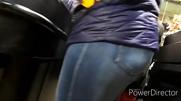 Fat ass lady shopping while i record her ass